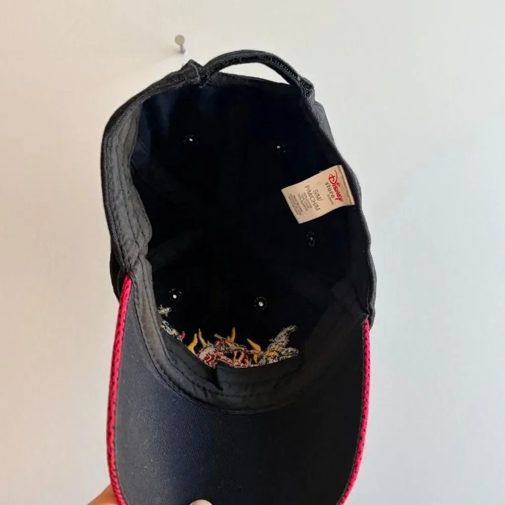 Vintage Disney Store Power Rangers Youth Hat Cap Black, size S/M, 90's #kidcore